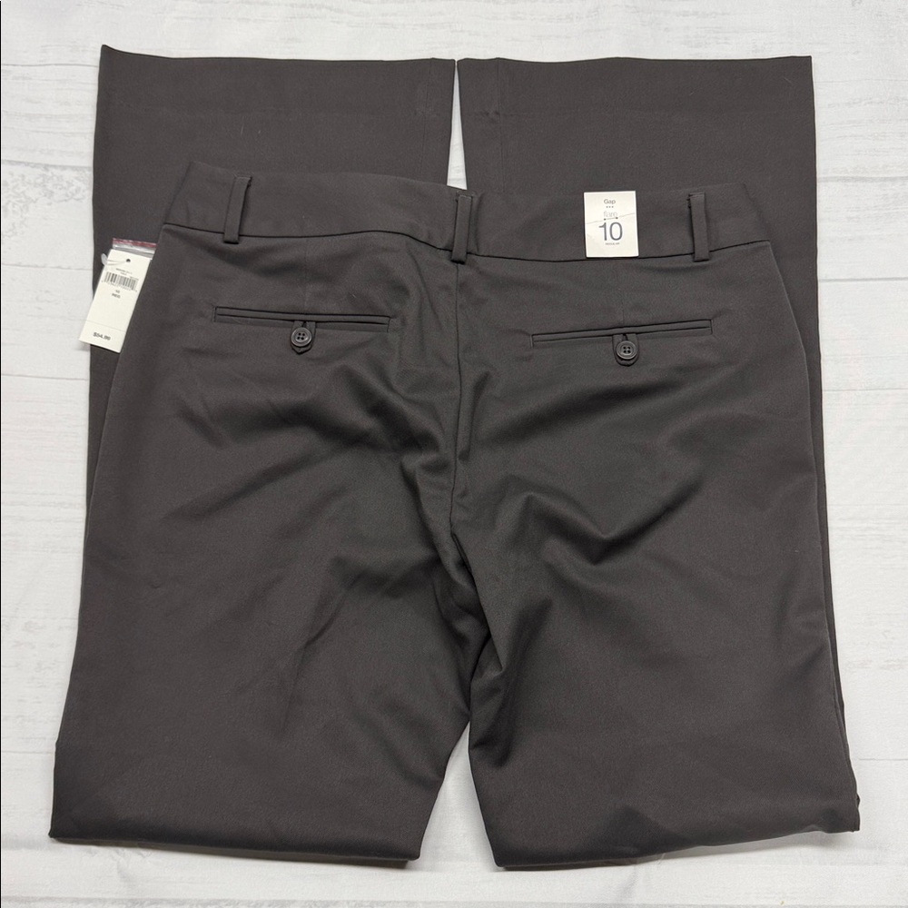 GAP NWT Gray Flare Leg Pants Size 10 Regular - Picture 8 of 9
